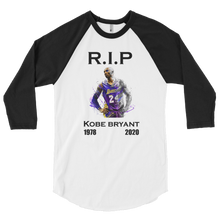 Load image into Gallery viewer, Kobe Bryant RIP 3/4 sleeve raglan shirt