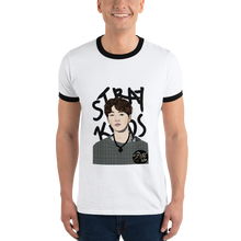 Load image into Gallery viewer, Jeongin Stray Kids Ringer T-Shirt
