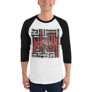 MIROH 3/4 sleeve raglan shirt